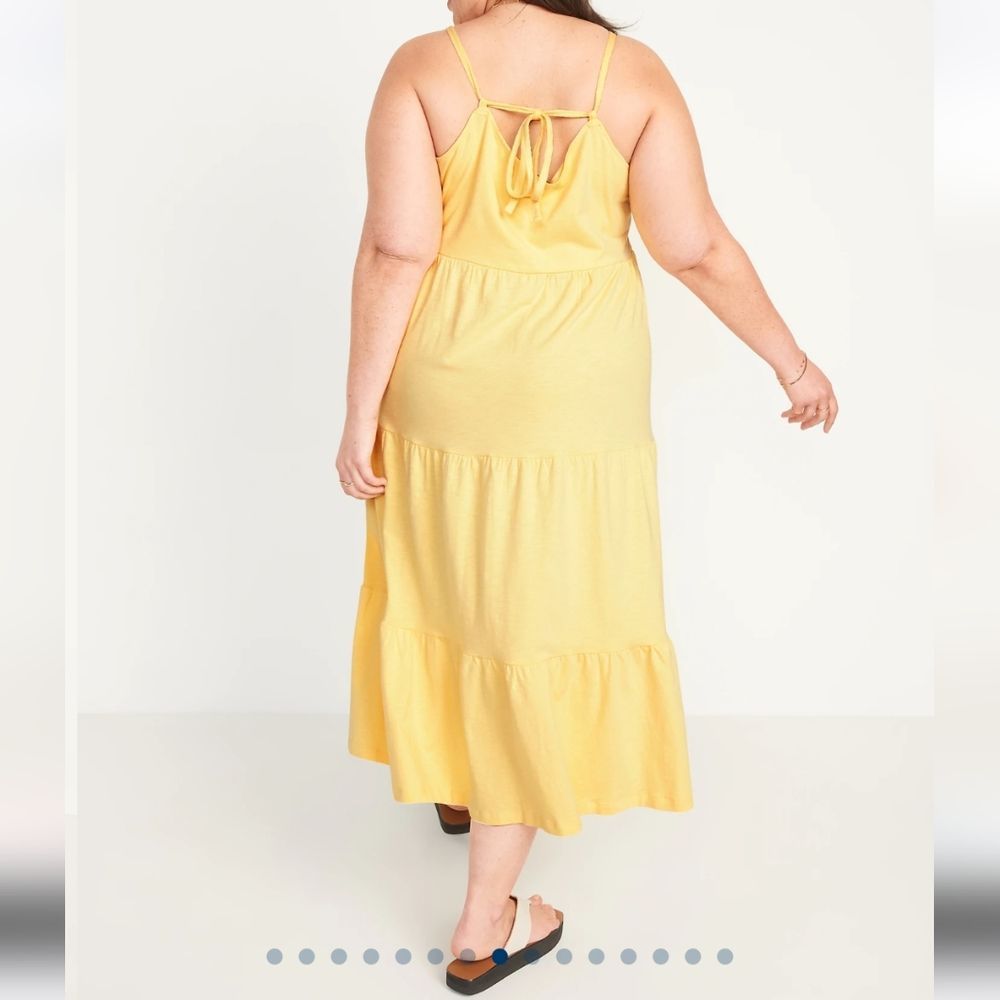 Swing Midi Dress Yellow - Picture 3 of 5